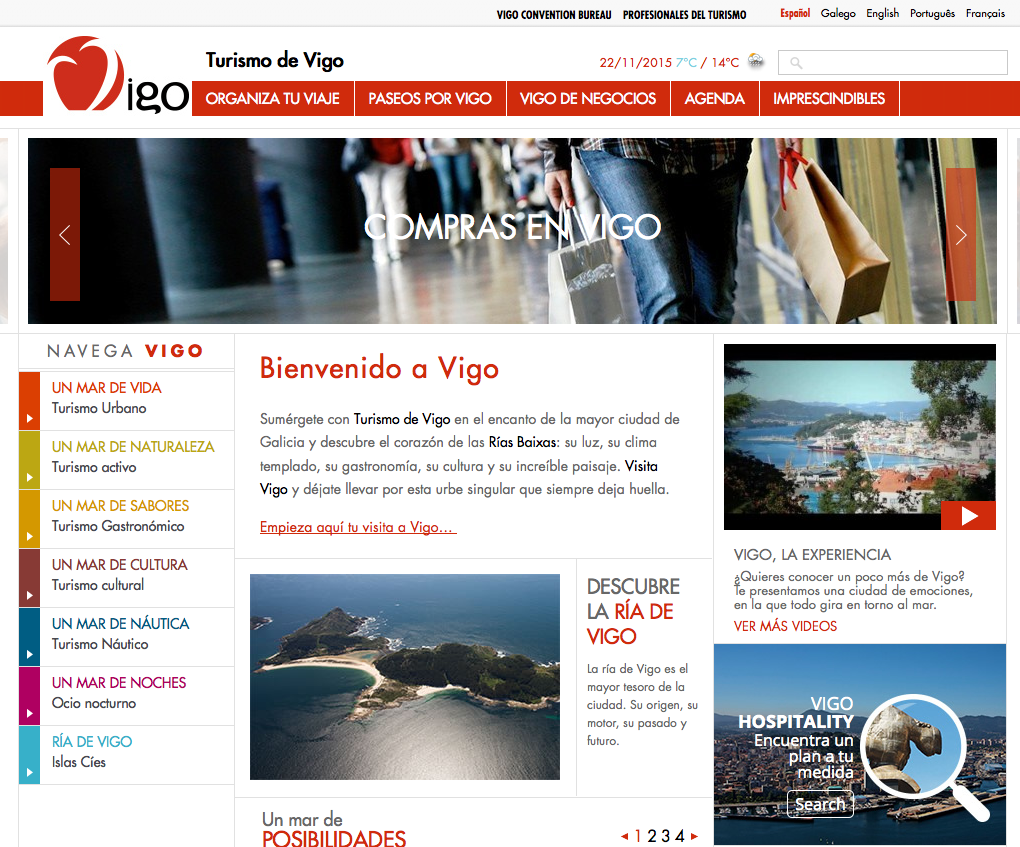 Turismo de Vigo web